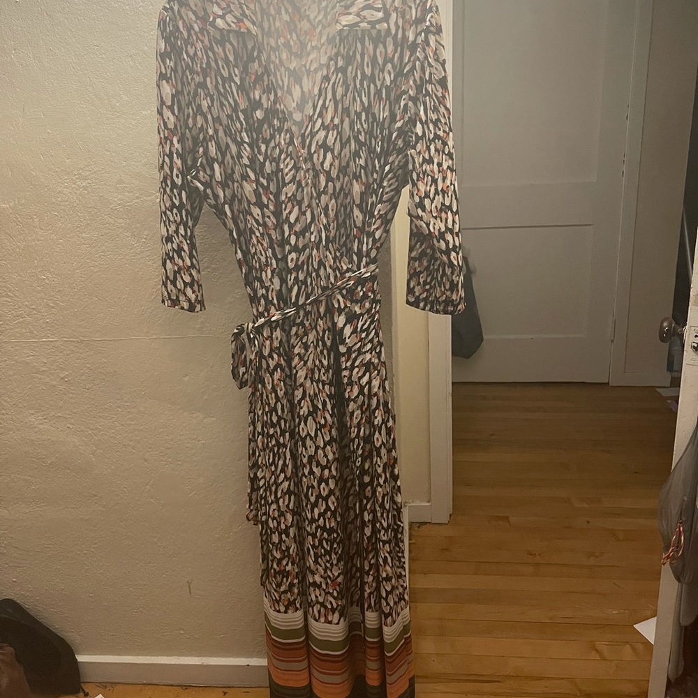 Collared Wrap Dress